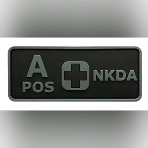 Black and Gray A POS NKDA Patch